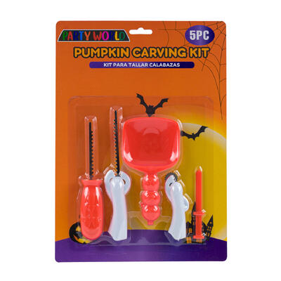 halloween 5pc pumpkin carving kit- 7 -- 24 per case