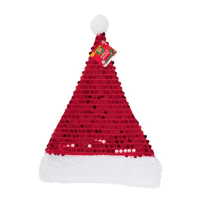 christmas hat w glitters- 15 - red -- 36 per case