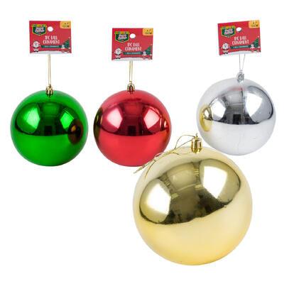 christmas shiny ball ornament- 4.7 - 4 assortments -- 36 per case