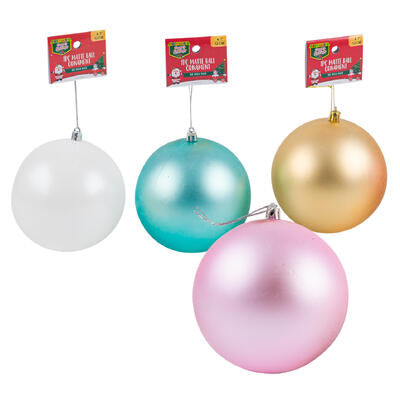 christmas matte ball ornament- 4.7 - 4 assortments -- 36 per case