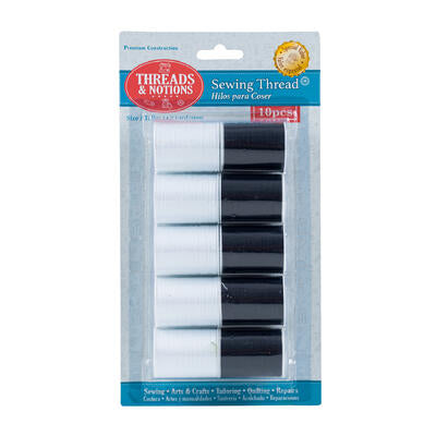 threads and notions 10pc sewing thread set -- 48 per case