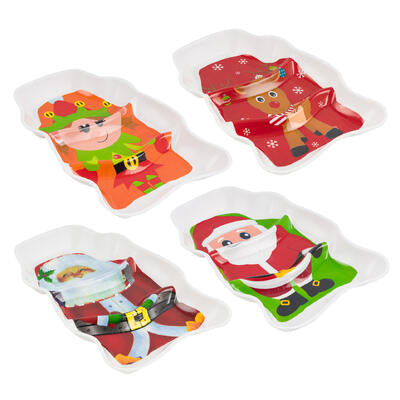 christmas plate- 14 - 4 assortments -- 24 per case