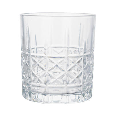 whiskey carved whiskey glass- 10.82oz -- 12 per case