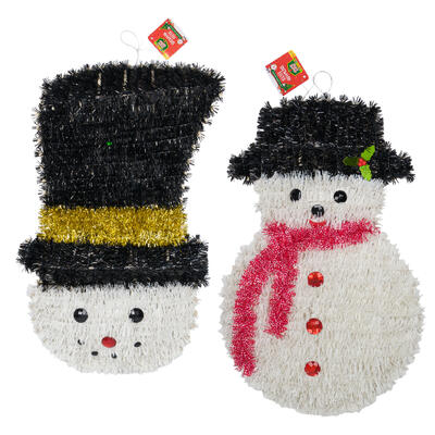 christmas snowman decor- 12.5 h- 2 assortments -- 12 per case