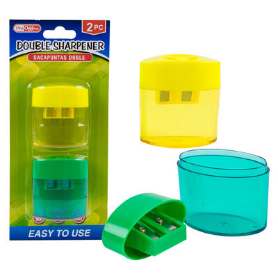 proffice 2pc double sharpener- assorted -- 72 per case