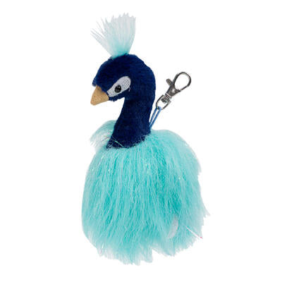 mora peacock clip- on keychain- 5 -- 144 per case