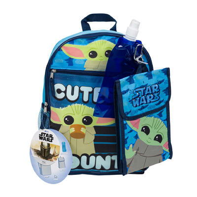 the mandalorian baby yoda 5pc backpack set- 16 -- 10 per case