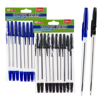 proffice 10pc ballpen set- 2 assorted colors -- 72 per case