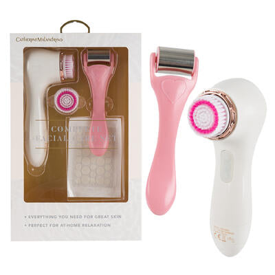 3pc women s facial care set- pink -- 24 per case