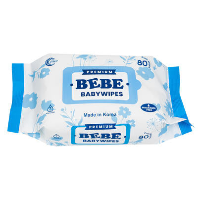 80ct blue premium baby wipes -- 24 per case