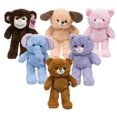 animals plush- 9 - 6 assortments -- 72 per case