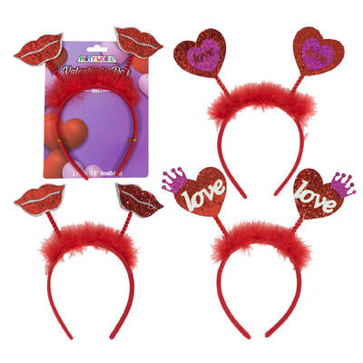 headband 8.6 w heart lips 3ast -- 36 per case