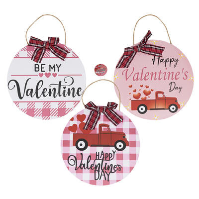 decor 12 rnd valentine hanging -- 24 per case