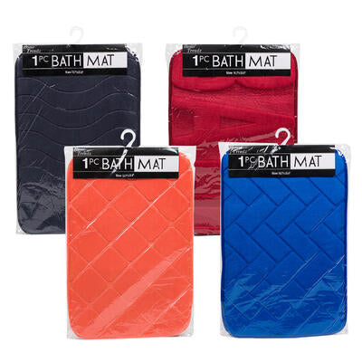 bath mat 1pc 16 x24 embossed p -- 24 per case