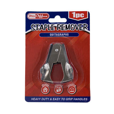 staple remover 1pc 2 blk -- 48 per case