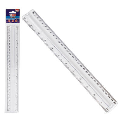 ruler 1pc 12 magnifier plastic -- 72 per case