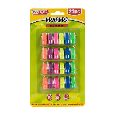 pencil eraser caps 24pc -- 72 per case