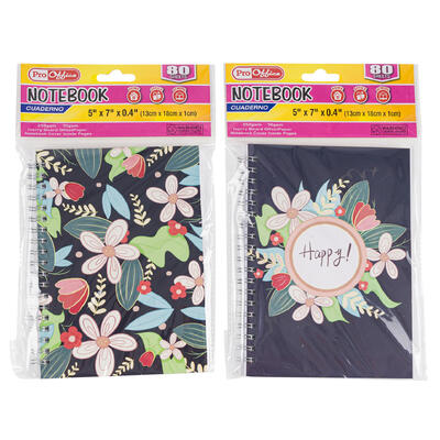 notebook 80sht 5x7 fashion lined -- 48 per case