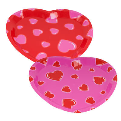 serving plate 12.5 heartshape -- 36 per case