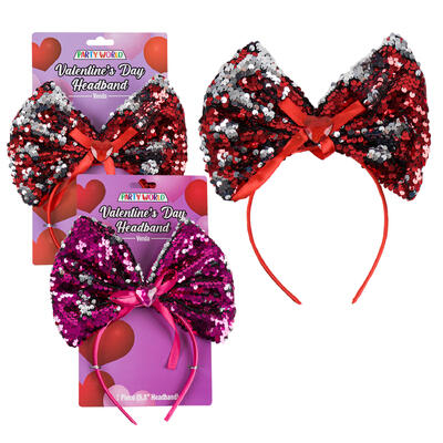 headband 9.8 w ribbon glitter -- 36 per case