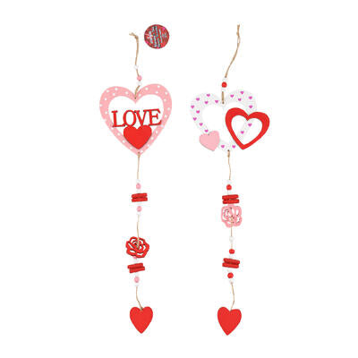 decor 23 hearts hanging 2ast d -- 36 per case