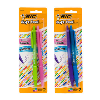 pen 2pk soft feel asstd bic -- 24 per case