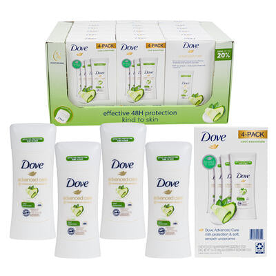 deodorant 2.6oz 4pk dove cool -- 18 per case