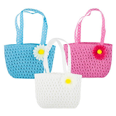 bag 1pc 7.8 woven w flower 3as -- 36 per case