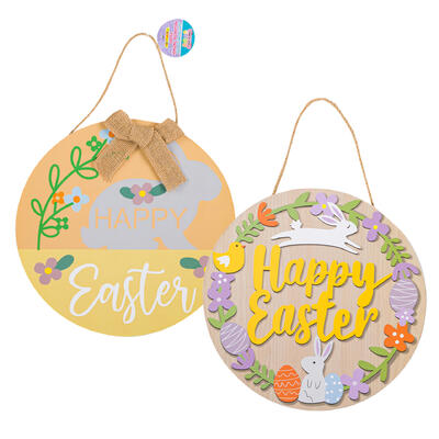 easter hanging decor 12 rnd ha -- 12 per case