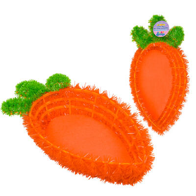 basket 14 tinsel carrot shape -- 24 per case