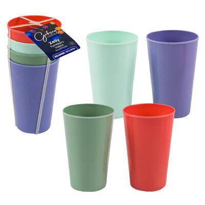 tumbler set 4pc16oz embossed -- 4 per case