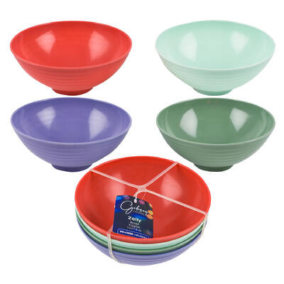 bowl set 4pc7 embossed asst cl -- 4 per case