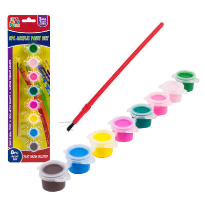 paint set 8ctwater color w bru -- 48 per case