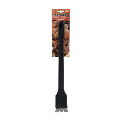 bbq grill brush 18 black -- 36 per case