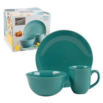 dinnerware 12pcgreen rnd gh me -- 2 per case