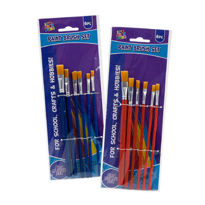 brush set 6pc prof art 2asst -- 72 per case