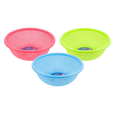 colander 14.5 plstc 3ast clrs -- 36 per case