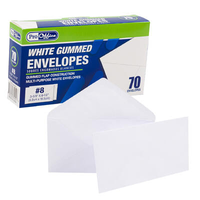 envelope 70ct 3 5 8 x6 1 2 wh -- 24 per case