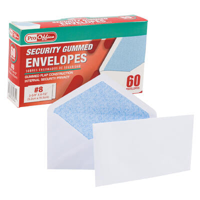 envelope 60ct 3 5 8 x6 1 2 sec -- 24 per case