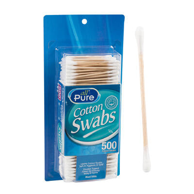 cotton swab 500pc wooden stick -- 36 per case