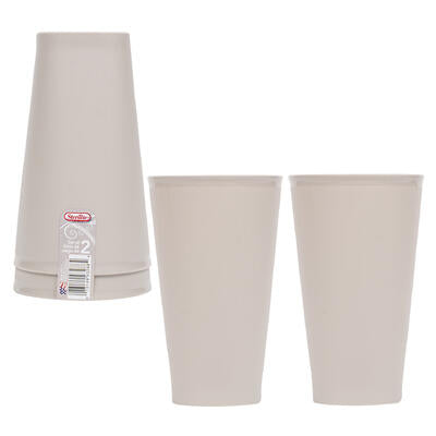 tumbler set2pc 32oz gray pumic -- 8 per case