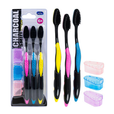 toothbrush 6pcblk charcoa lwcov -- 36 per case