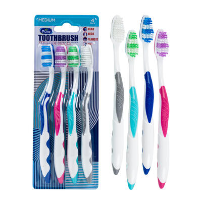 toothbrush 4pc 4assorted clrs happ -- 36 per case