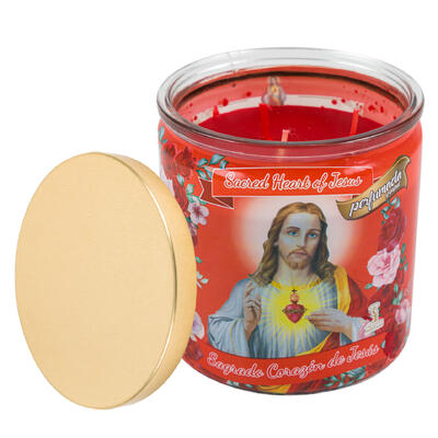 candle 14 oz sacred heard of -- 6 per case