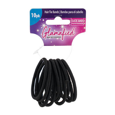 hair ties 10pc 5 blk -- 48 per case