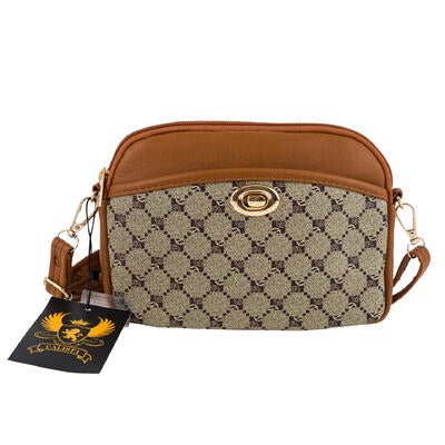 purse w print khaki brown -- 10 per box