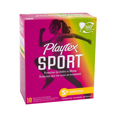 tampons 18ct playtex sport s -- 12 per case