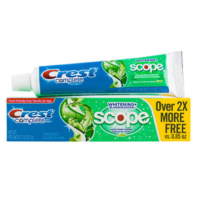 toothpaste 2.7oz scope whiteni -- 24 per case