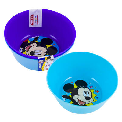 bowl 2pk mickeymouse 2ast -- 12 per case