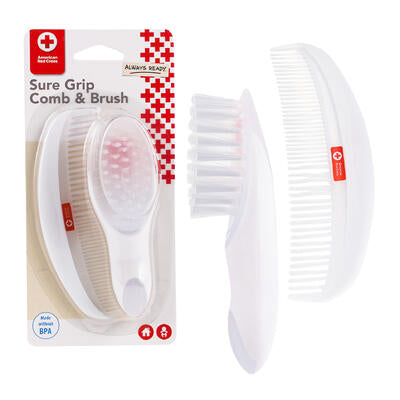 hair brush set 2pc comb brush -- 12 per case